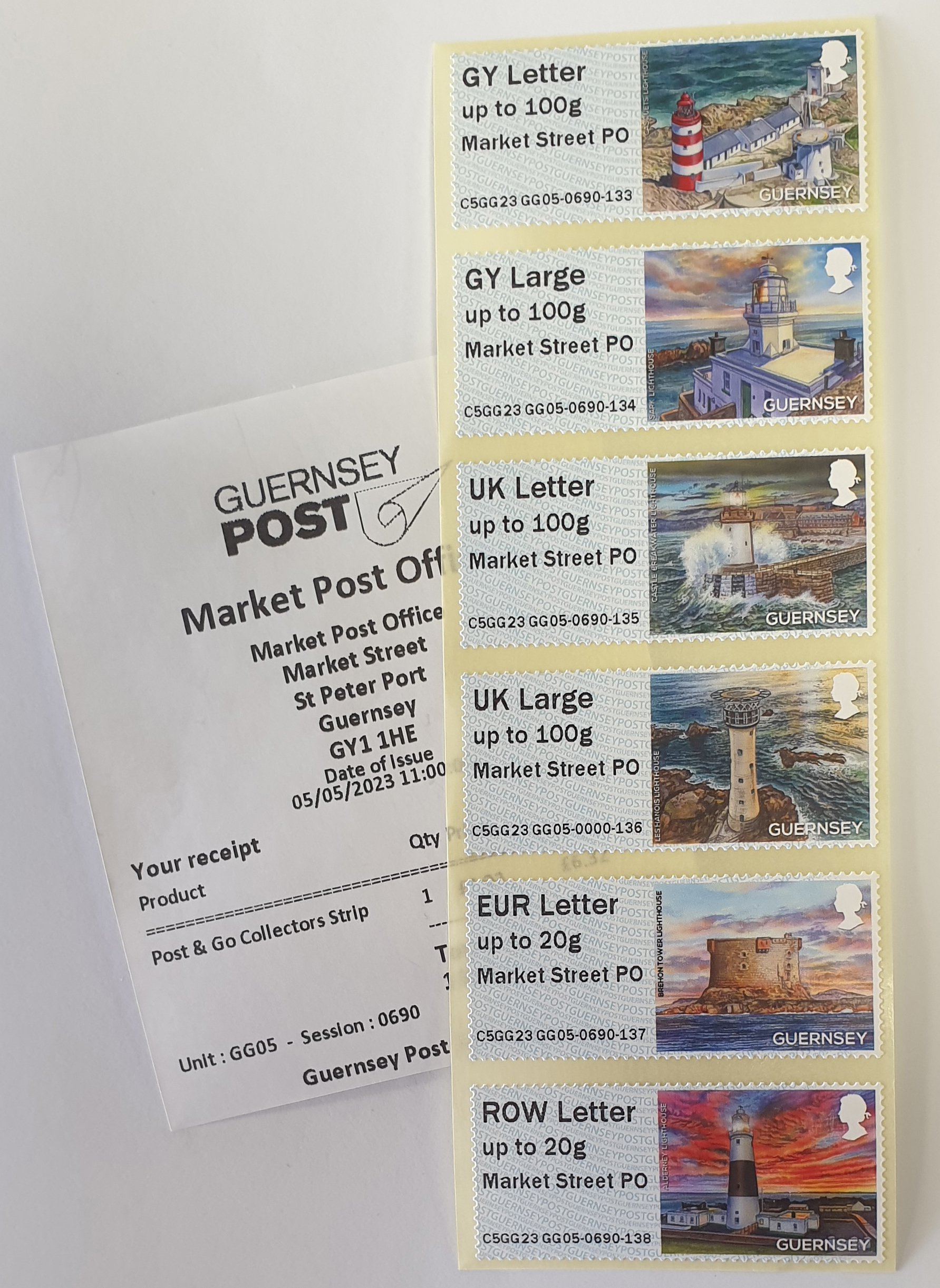 Market Street Lighthouses GG05 collectors strip